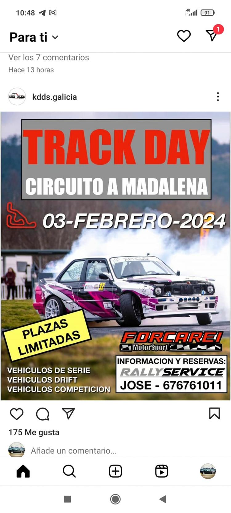 Track Day a Magdalena 