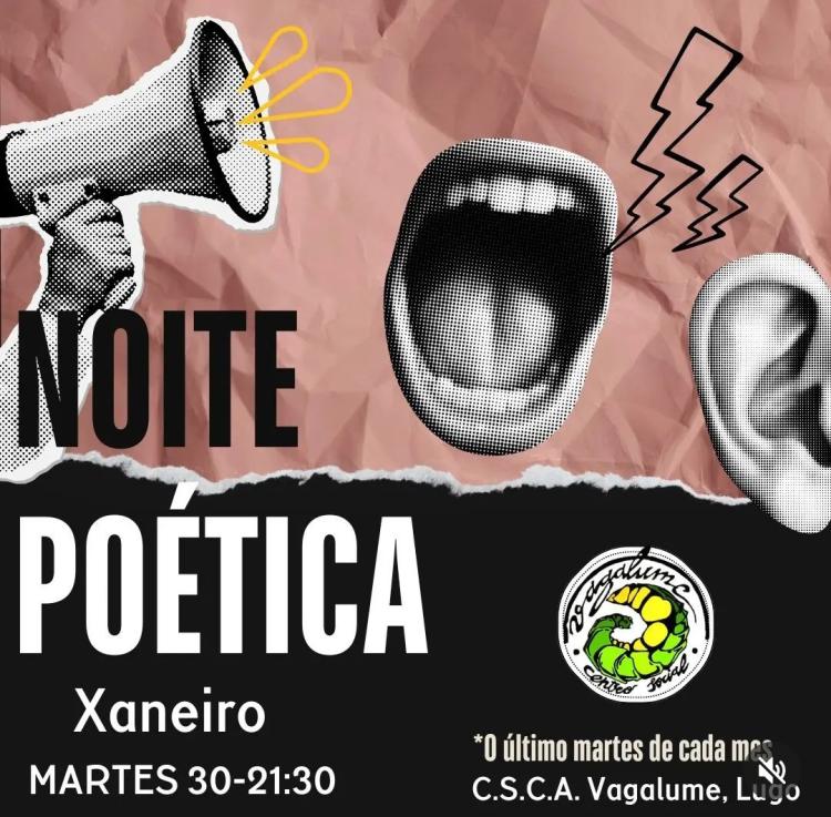 Noite poética no Vagalume – Xaneiro 2024