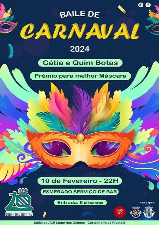 Baile de Carnaval 2024 - ACR Lugar das Quintas