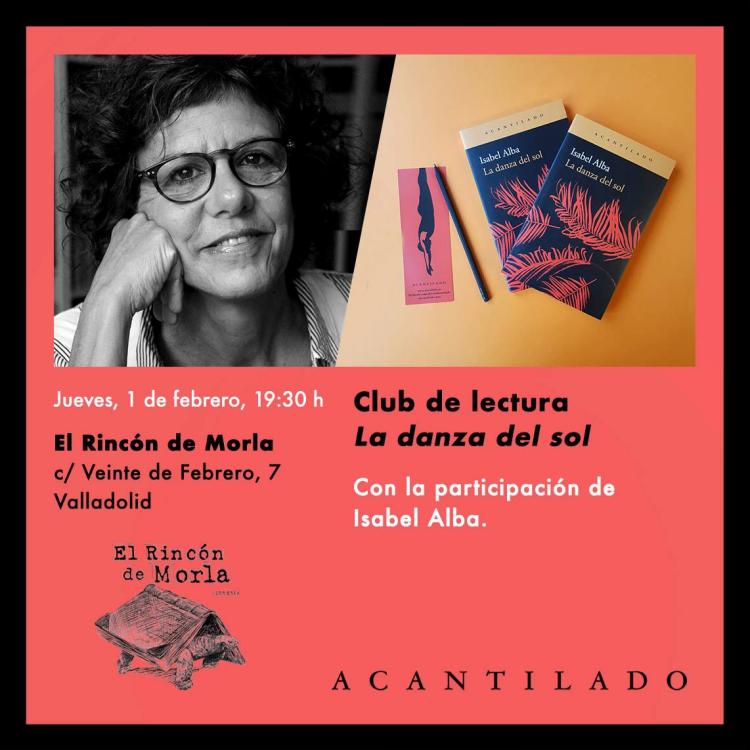 Club de lectura «La danza del sol» con Isabel Alba en Valladolid