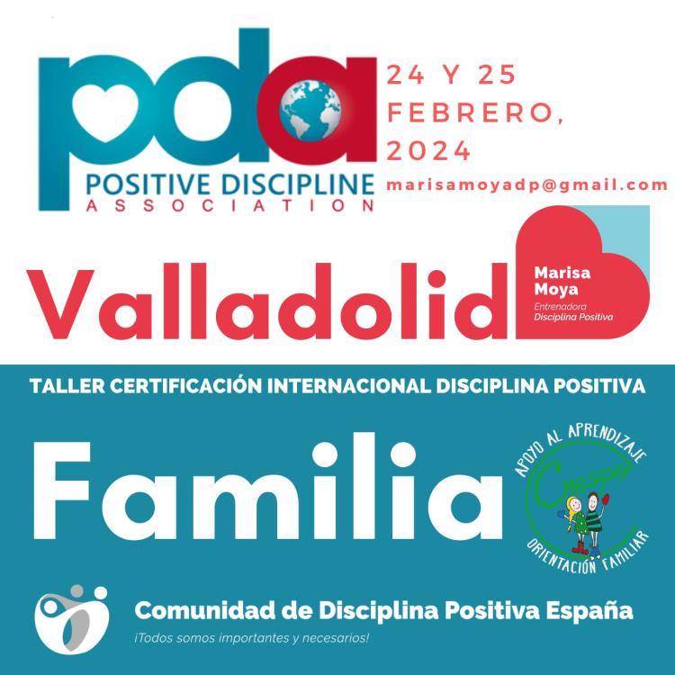 Valladolid Taller Certificación Internacional Disciplina Positiva Familias
