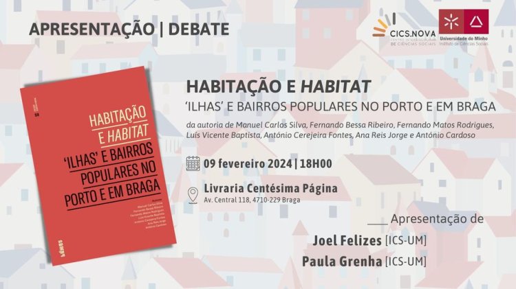 Apresentação do livro Habitação e Habitat. Ilhas e Bairros Populares no Porto e em Braga | Ed. Húmus