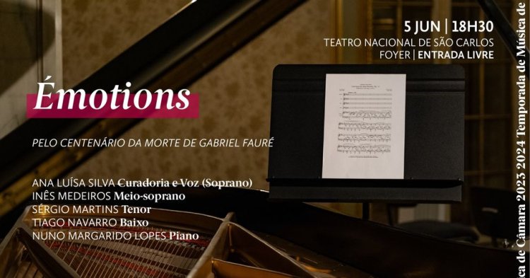 Foyer Aberto ● Émotions – Concerto de homenagem ao compositor Gabriel Fauré