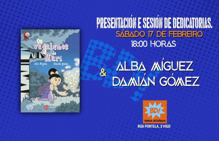 PRESENTACIÓN OS VAGALUMES DE MARÍ CON ALBA MÍGUEZ Y DAMIÁN GÓMEZ