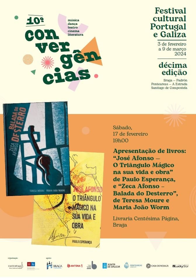 10º Festival Cultural Convergências - Apresentação de dois livro sobre José Afonso