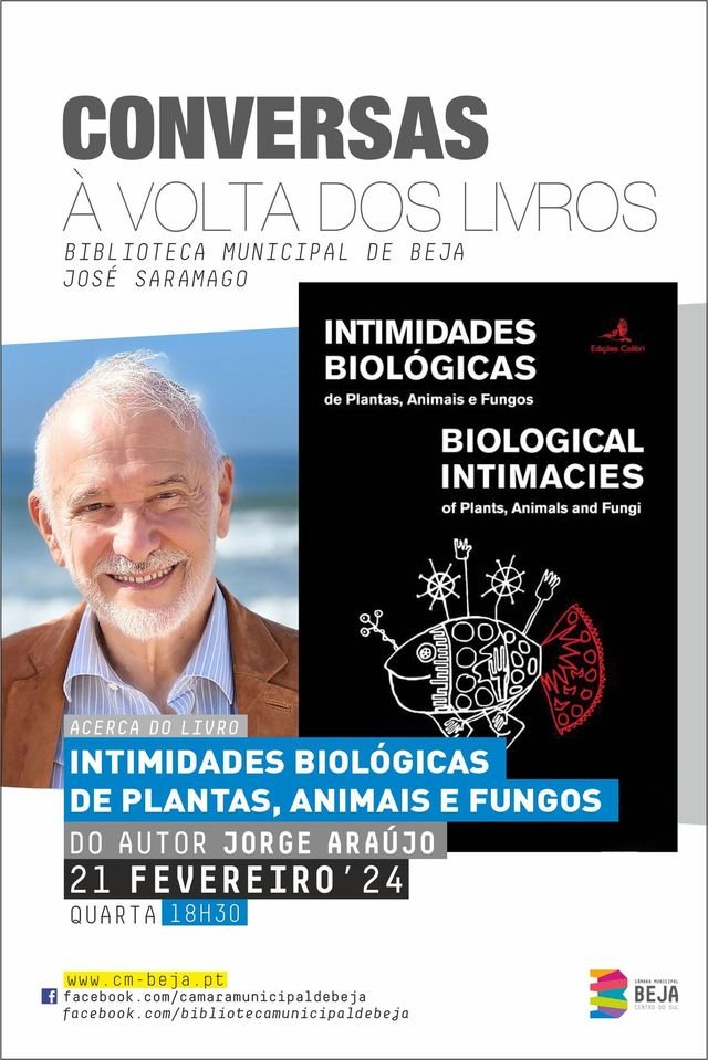Intimidades Biológicas de plantas, animais e fungos, do autor Jorge Araújo
