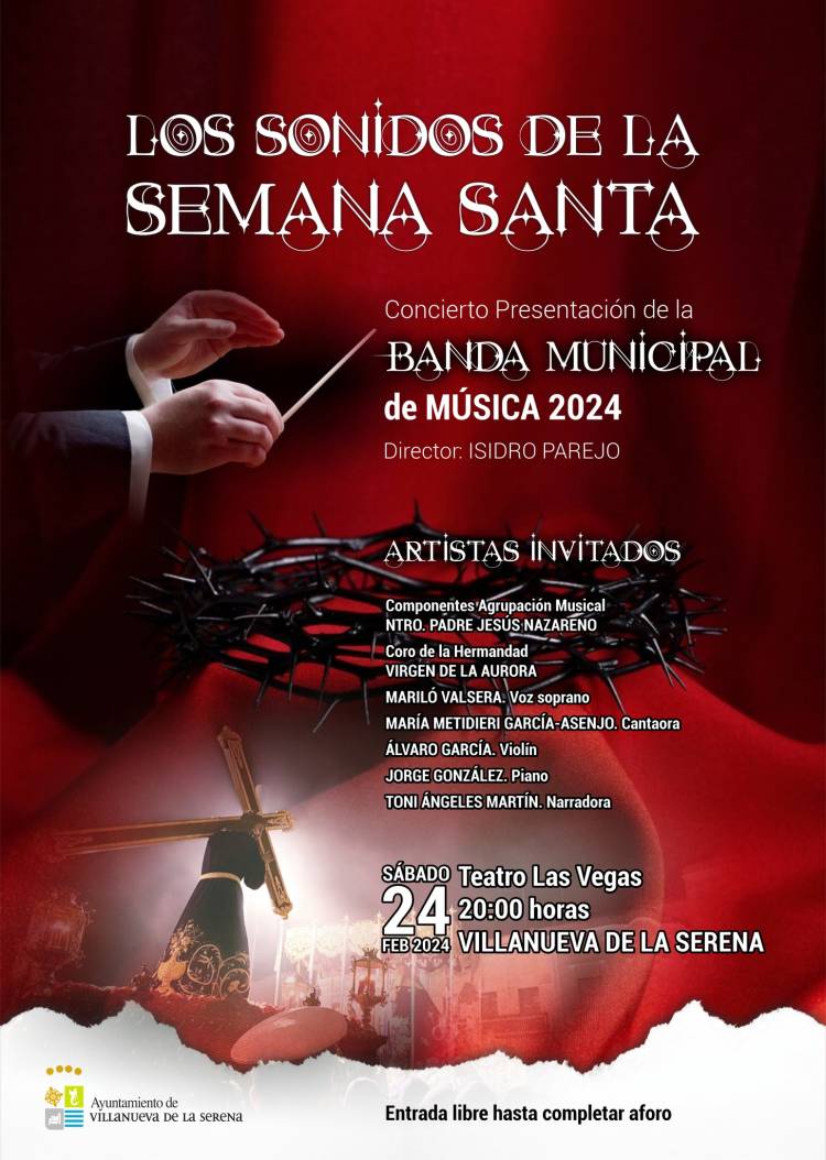 'Los sonidos de la Semana Santa'. Concierto presentación de la Banda Municipal de Música