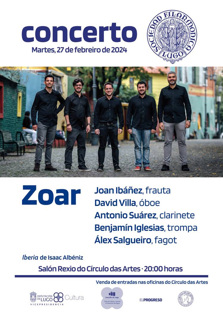 Concerto de ZOAR – Quinteto de vento
