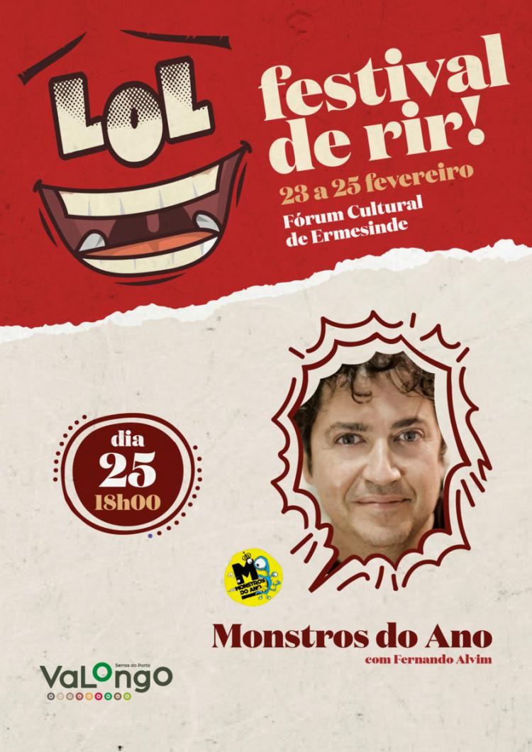 Fernando Alvim encerra 'LOL - Festival de Rir' com 'Os Monstros do Ano'