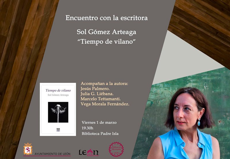 Encuentro con la escritora Sol Gómez Arteaga. Biblioteca Padre Isla.