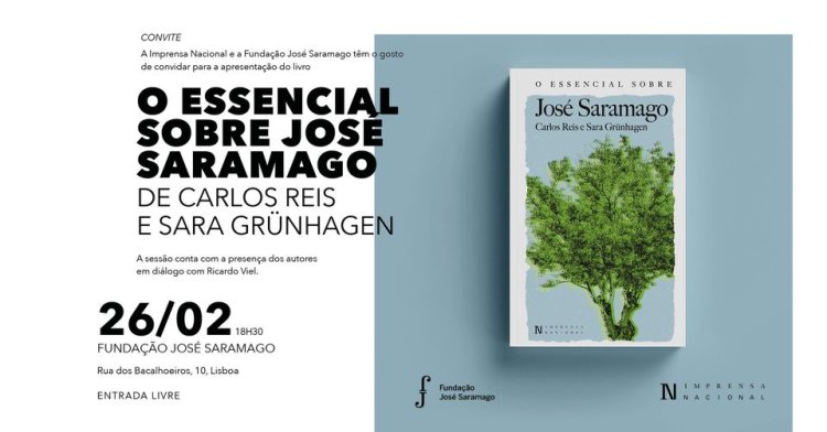 Apresentação do livro O Essencial sobre José Saramago – NOVA DATA –