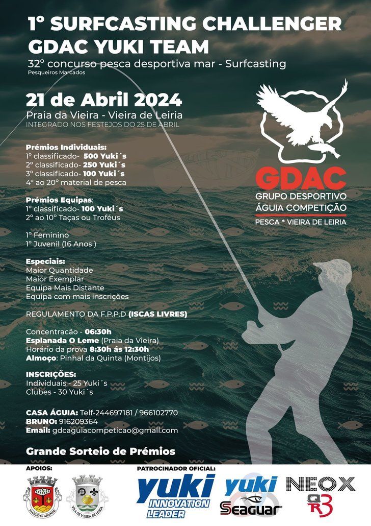 32º CONCURSO PESCA DESPORTIVA MAR - SURFCASTING
