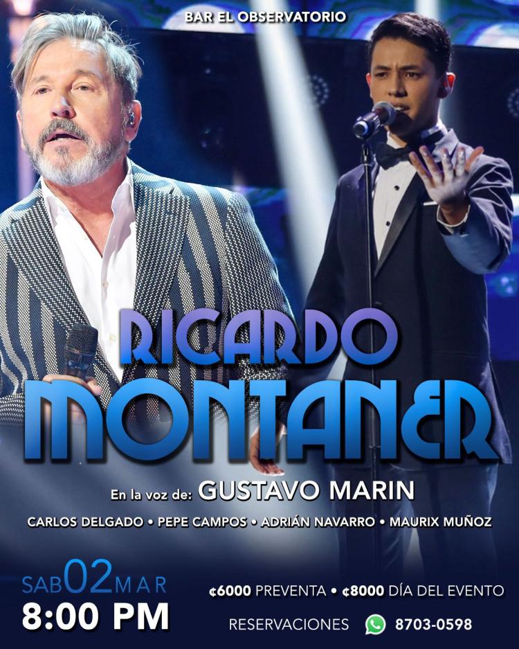 Especial de Ricardo Montaner. Interpretado por: Gustavo Marin.