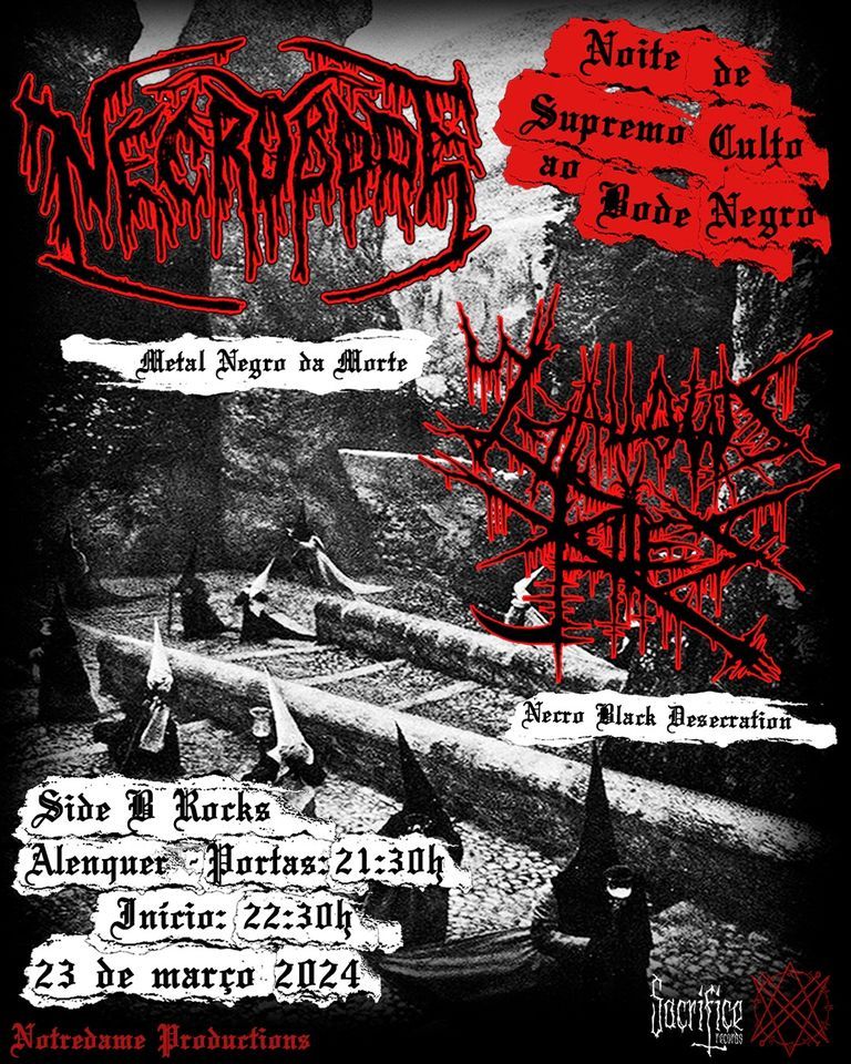Necrobode + Gallows Rites - Noite de Supremo Cvlto ao Bode Negro @ Side B Rocks - Alenquer
