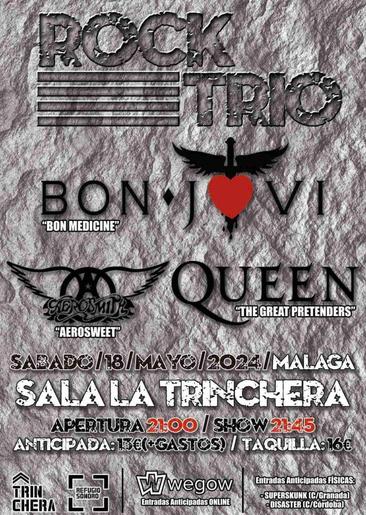 ROCK TRIO - Bon Jovi, Queen & Aerosmith (Málaga)
