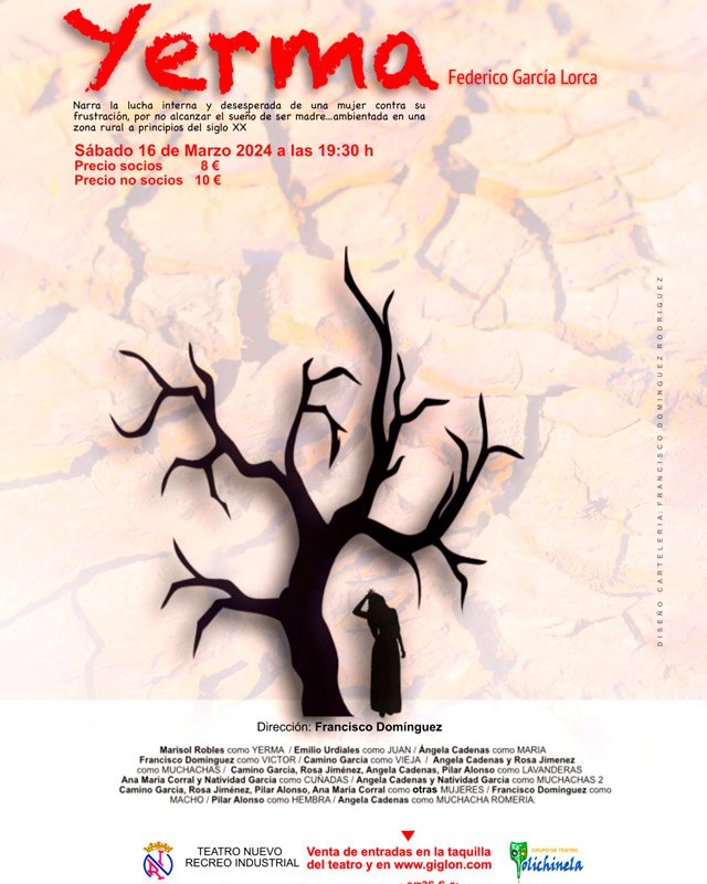 Yerma. Federico García Lorca. Polichinela. Teatro Nuevo Recreo Industrial