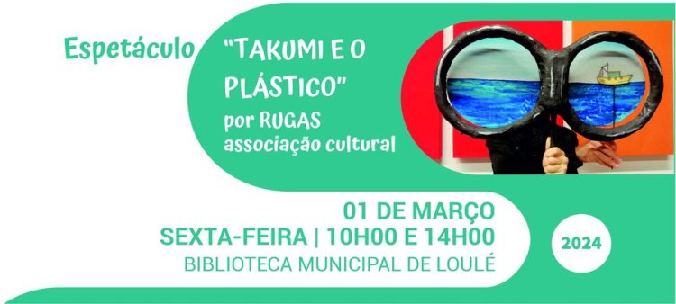 Espetáculo 'Takumi e o plástico' por RUGAS associação cultural