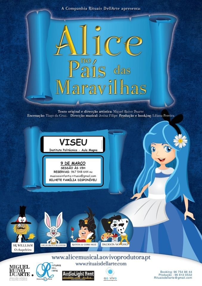 Musical Alice no País das Maravilhas em VISEU