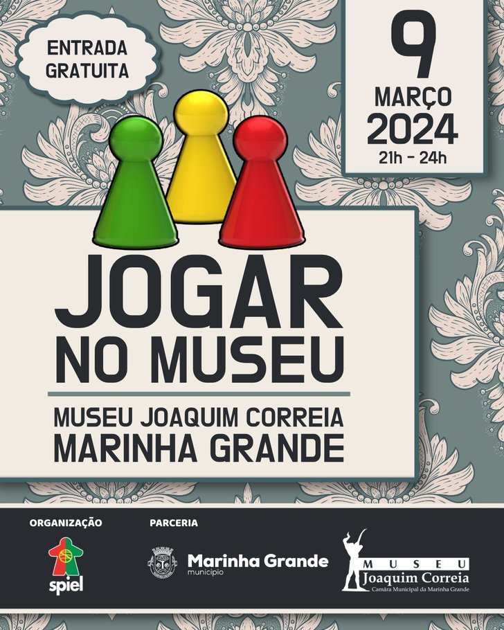 NOITE DE JOGOS DE TABULEIRO NO MUSEU JOAQUIM CORREIA