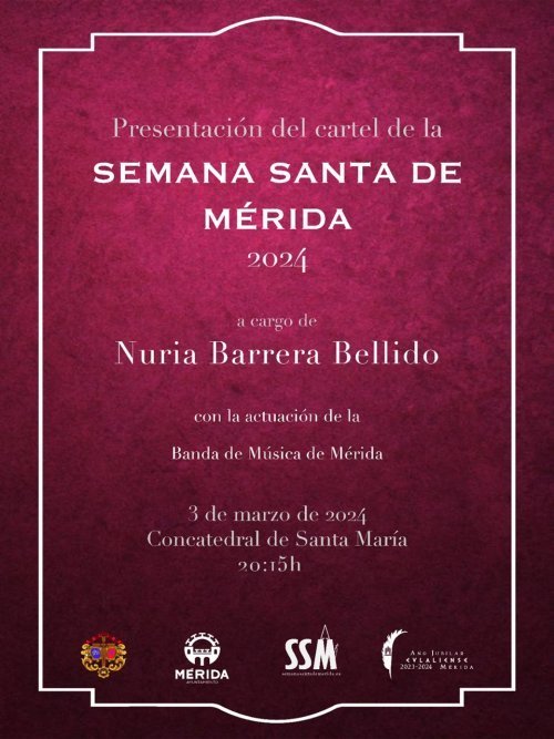 Presentación Cartel Semana Santa Mérida 2024