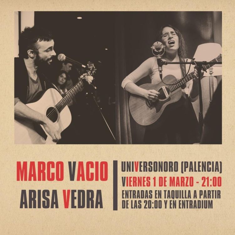 Marco Vacio + Arisa Vedra en concierto | Universonoro (Palencia)