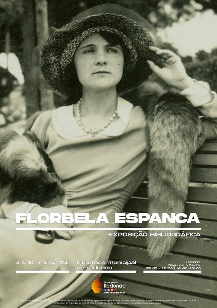 Exposição bibliográfica “Florbela Espanca” | de 4 a 31 de março | Biblioteca Municipal de Redondo