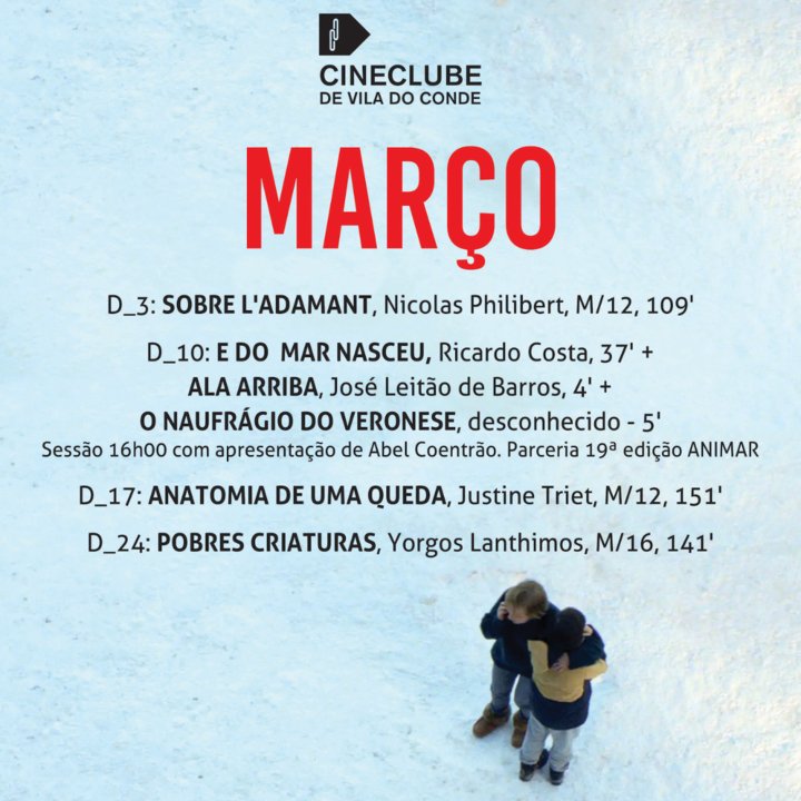 Cinema Cineclube: E do Mar Nasceu + Ala-Arriba + O Naufrágio do Veronese