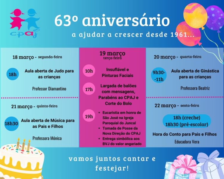 63º Aniversário do Centro Paroquial Assistência Juncal