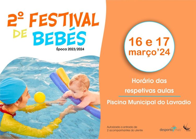 2º Festival de Bebés Época 2023/2024 | Circuito de Natação do Barreiro