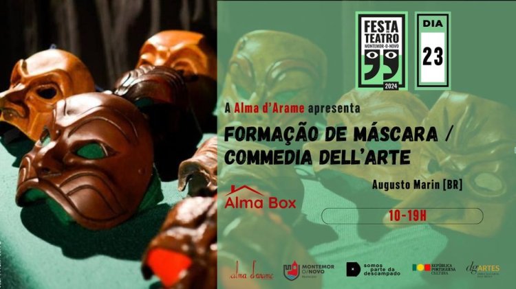Workshop de Máscaras / Commedia Dell'Arte · Festa do Teatro