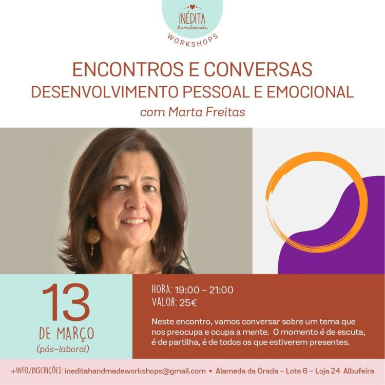 Workshop / Oficina: Encontros e Conversas - Desenvolvimento Pessoal e Emocional 
