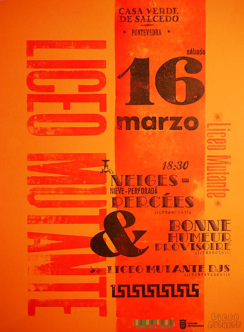 Bonne Humeur Provisoire + Neiges Percées na Casa Verde (org. Liceo Mutante)