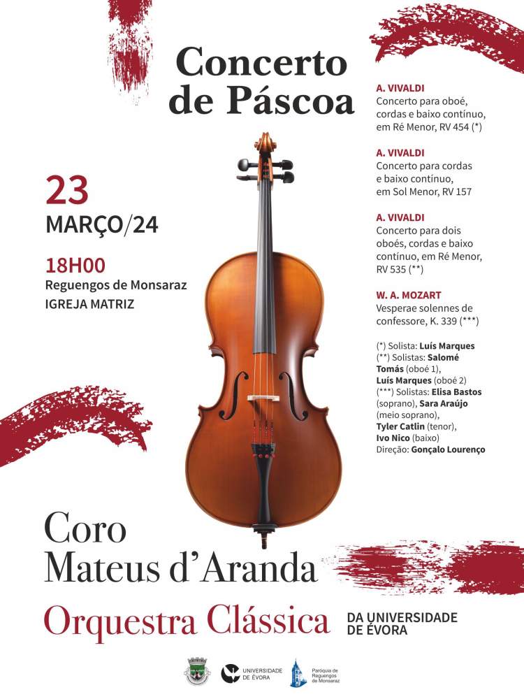 Concerto de Páscoa | Coro Mateus d’Aranda e Orquestra Clássica da Universidade de Évora