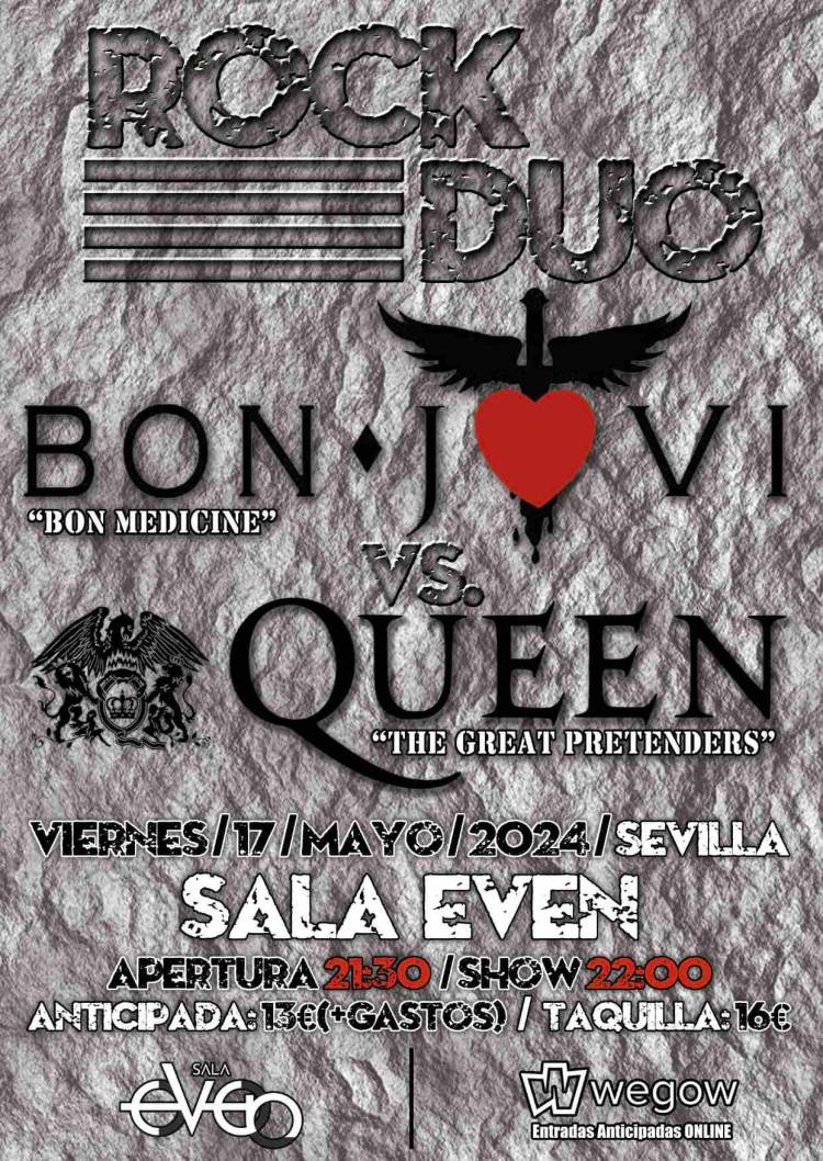 ROCK DUO - Bon Jovi Vs. Queen (Sevilla)
