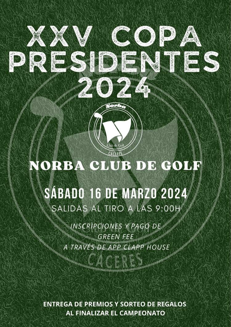 XXV COPA PRESIDENTES 2024 de Golf