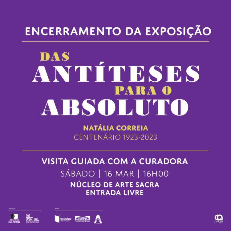 Visita guiada e lançamento do catálogo da exposição 'Das Antíteses para o Absoluto'