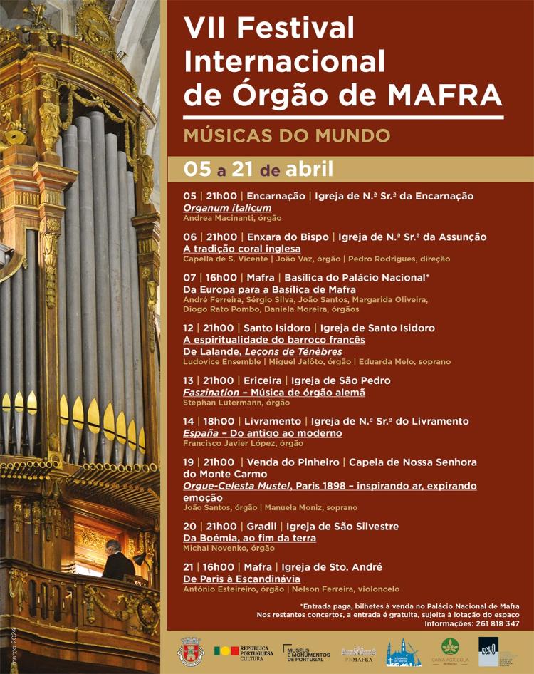 VII Festival Internacional de Órgão de Mafra - Músicas do Mundo