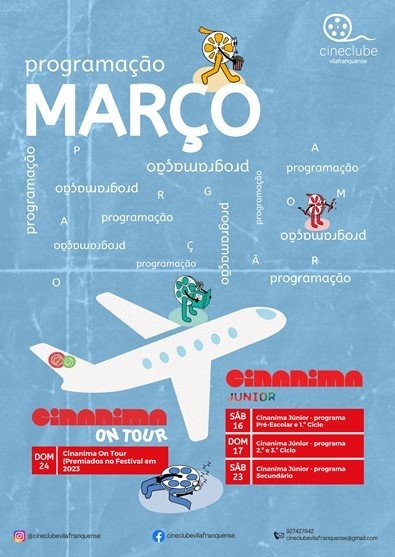 Programação de março - Cineclube Vilafranquense