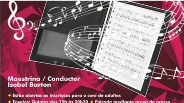Provas de acesso | Coro da Academia de Música de Tavira “Sebastião Leiria ” com a Maestrina Isobel B