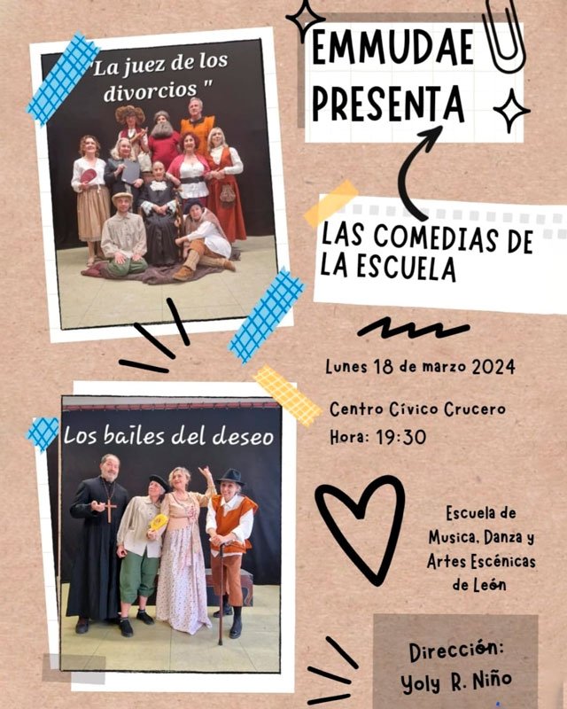 Las comedias de la escuela. Emmudae. Centro Cívico El Crucero