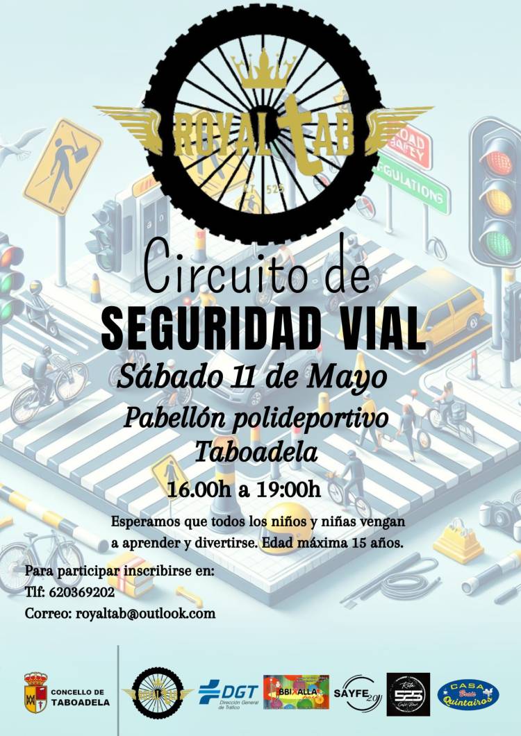 Circuito de Seguridad Vial, Taboadela, Orense. Organiza Motoclub RoyalTab