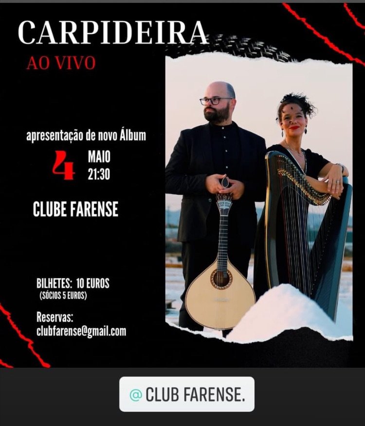 Carpideira - Helena Madeira (arpa e voz) Ricardo Martins (guitarra)