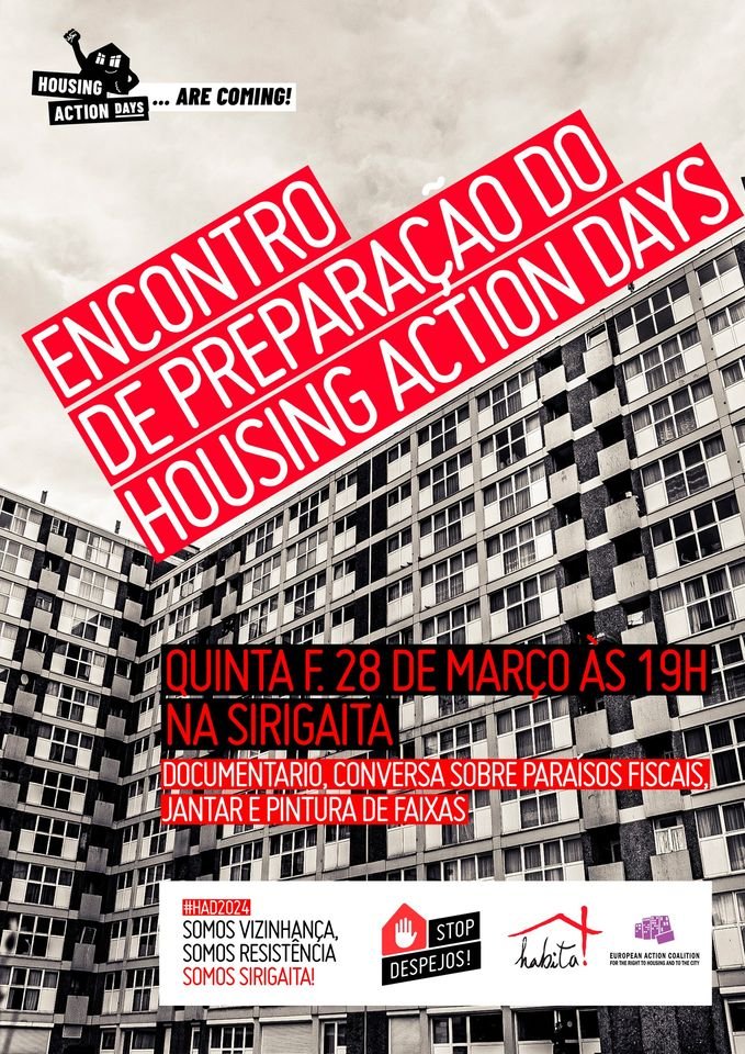 Encontro de preparação dos 'Housing Action Days 2024”: PARAÍSOS FISCAIS