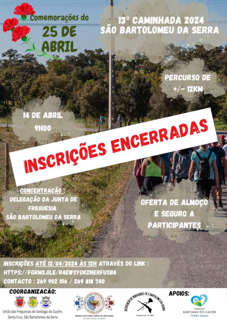13.ª Caminhada 2024 – São Bartolomeu da Serra
