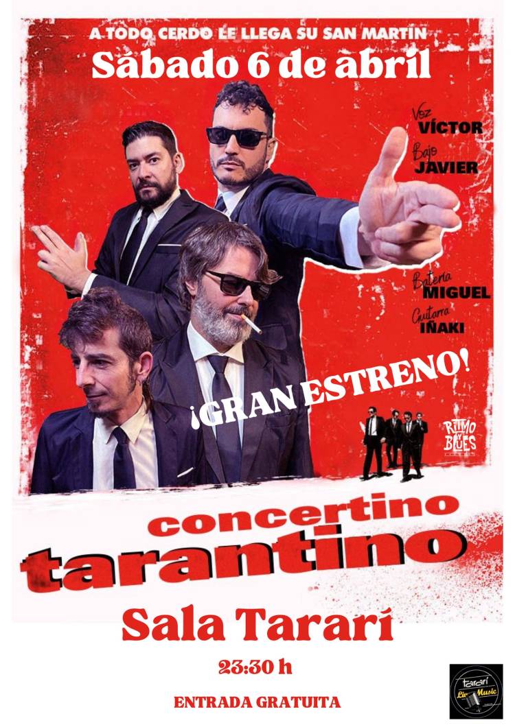 Concertino Tarantino en la sala Tararí