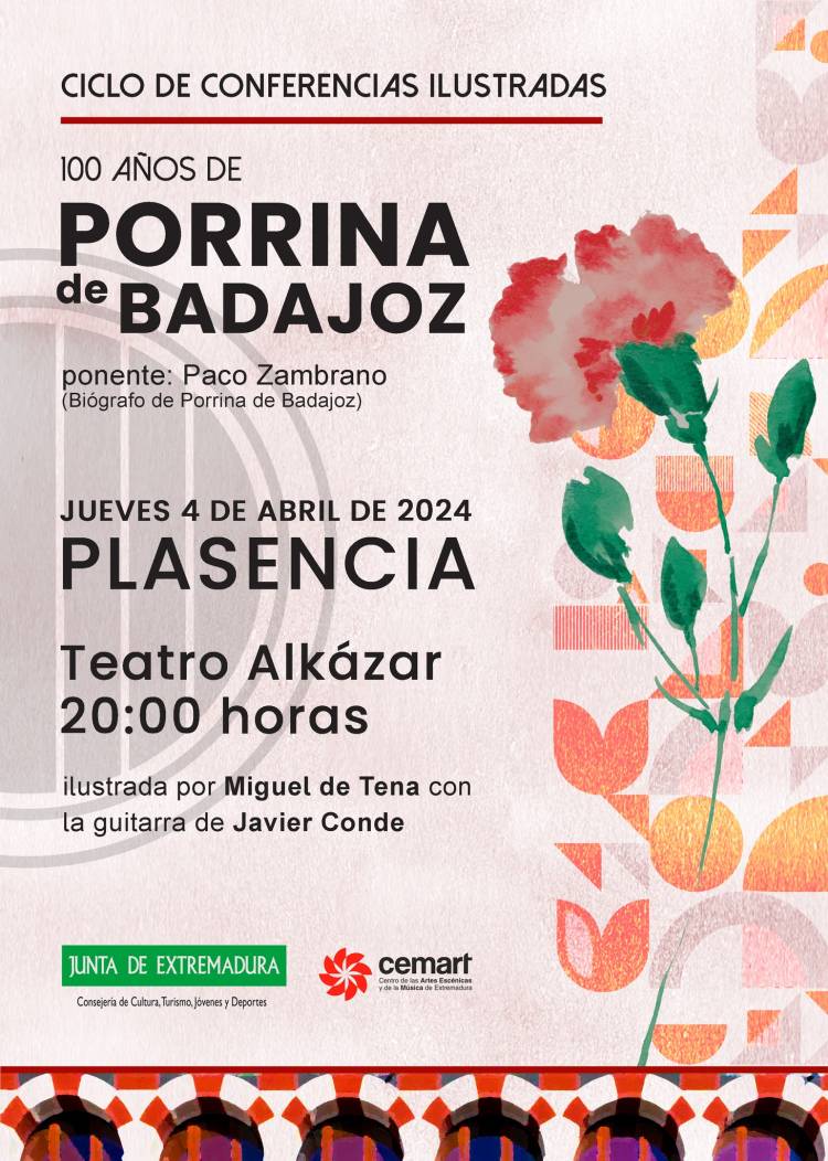 Conferencia: 100 años de Porrina de Badajoz