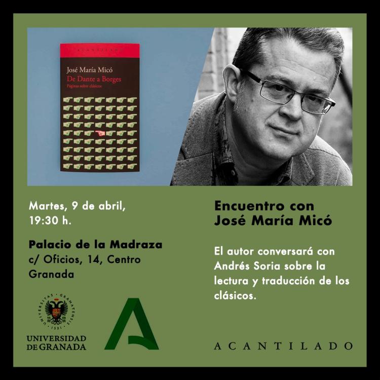 Encuentro con José María Micó en Granada