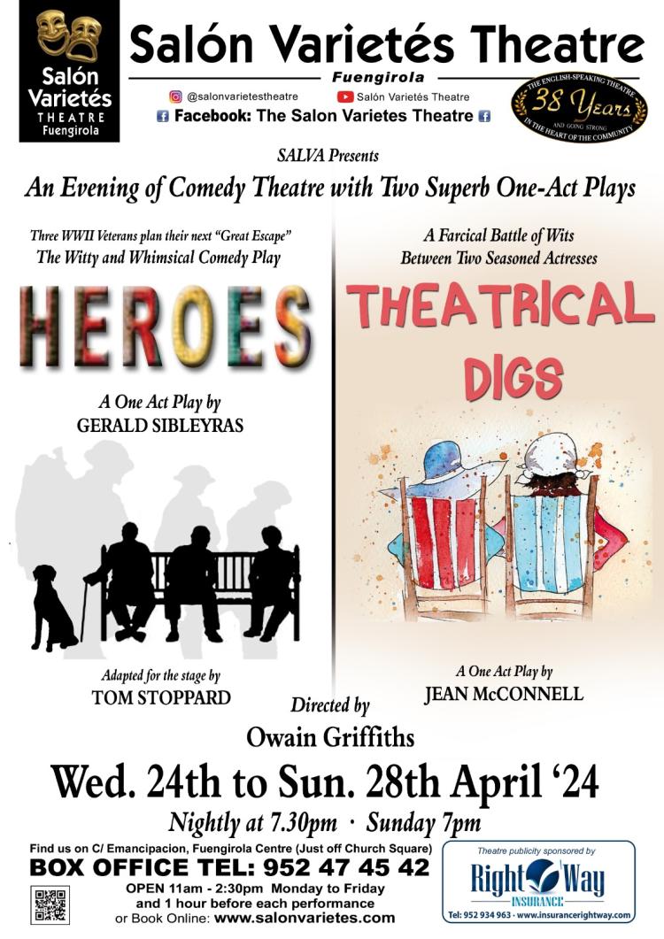 Heroes & Theatrical Digs (2 short plays)