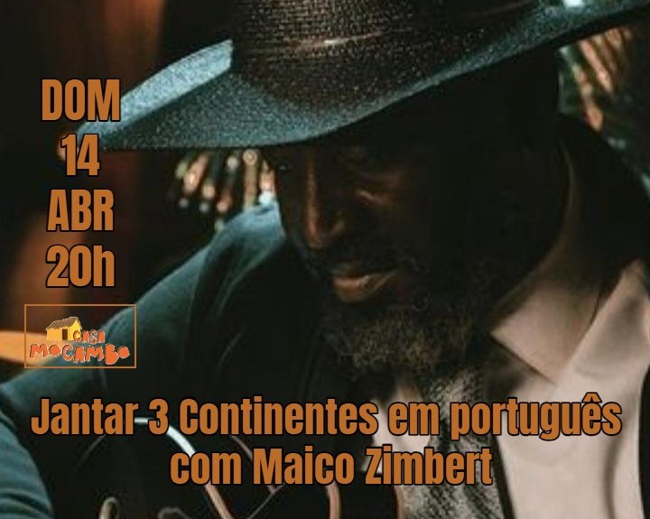 Jantar 3 Continentes em português com Maico Zimbert