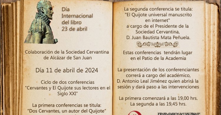 Día Internacional del Libro. Conferencias y exposición sobre El Quijote
